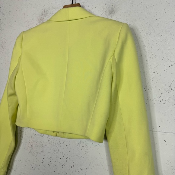 BCBGMAXAZRIA Open Front Crop Clasp Cardigan Blazer Jacket XS - Picture 6 of 10